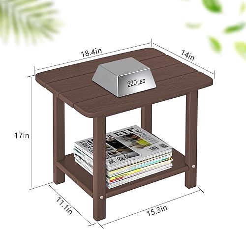 Miniatura 4 de Juego de 3 sillas plegables Adirondack  Respaldo extra alto de 38 pulgadas y grano de madera en relieve, muebles de patio de polietileno de alta