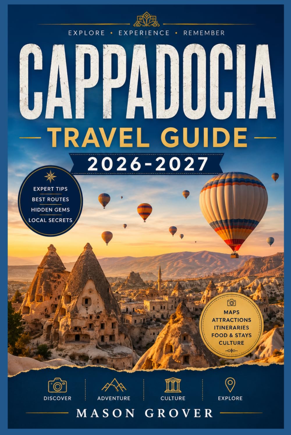 CAPPADOCIA TRAVEL GUIDE 2026-2027: Your Complete Companion to Fairy Chimneys, Hot Air Balloons, Underground Cities, and Cave Hotels Across Turkey's Most Iconic Landscape
