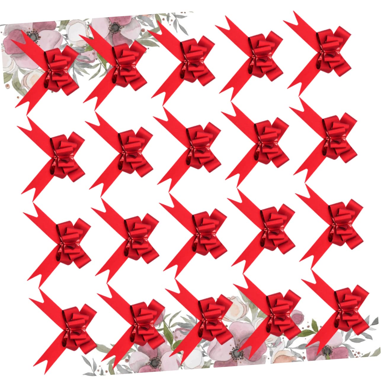 SOLUSTRE 60stücke Zierte Schleifen Mit Schneeflocken-muster Rote Geschenkband-schleifen Für Weihnachten Und Hochzeiten Dekorative Zugschleifen Für Festlichkeiten Und