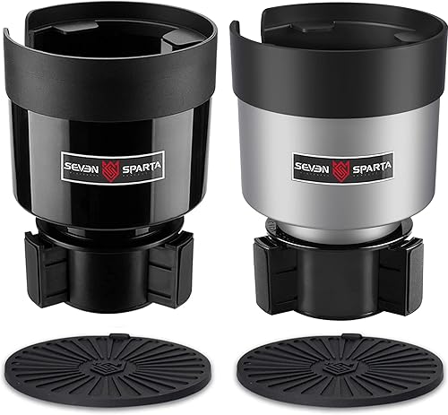 SEVEN SPARTA Paquete de 2 organizadores expansores para tazas de automóvil, base ajustable, compatible con Yeti 202630 onzas, Hydro Flasks 3240