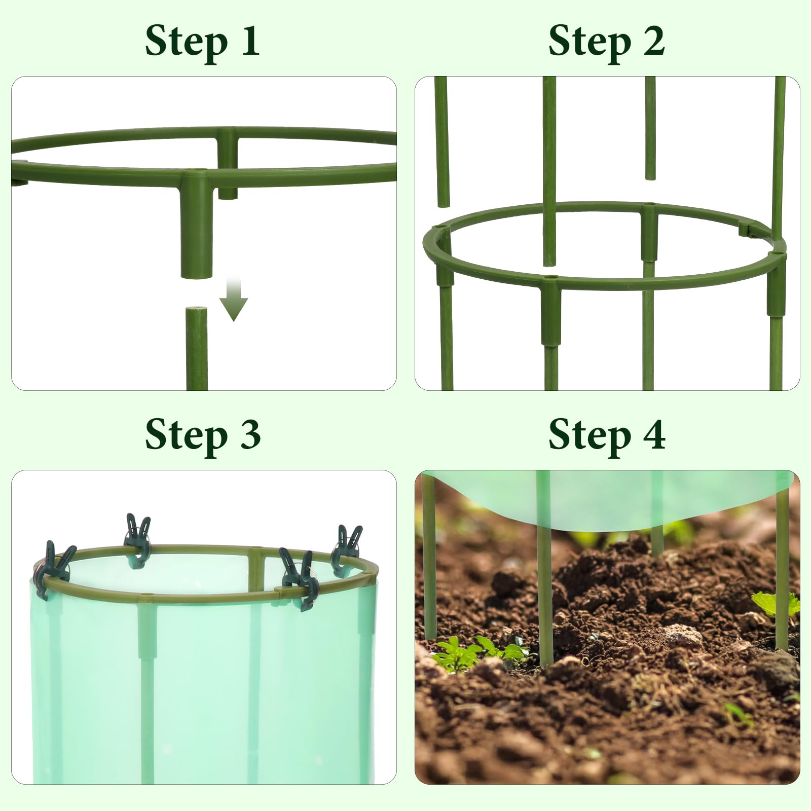 2 x Pflanzenglocke für den Garten