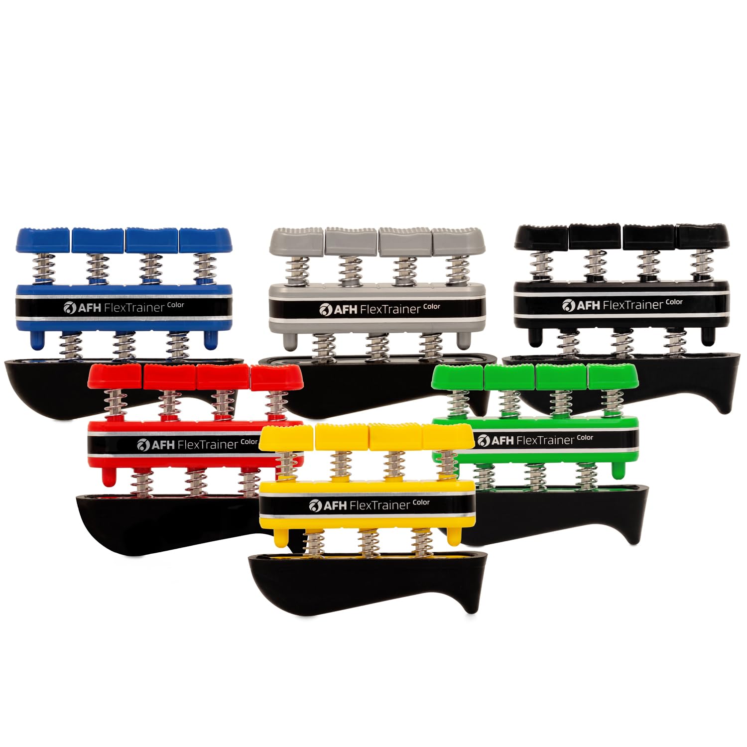 AFH Webshop Fingertrainer-Set Color mit Aufbewahrungsdisplay