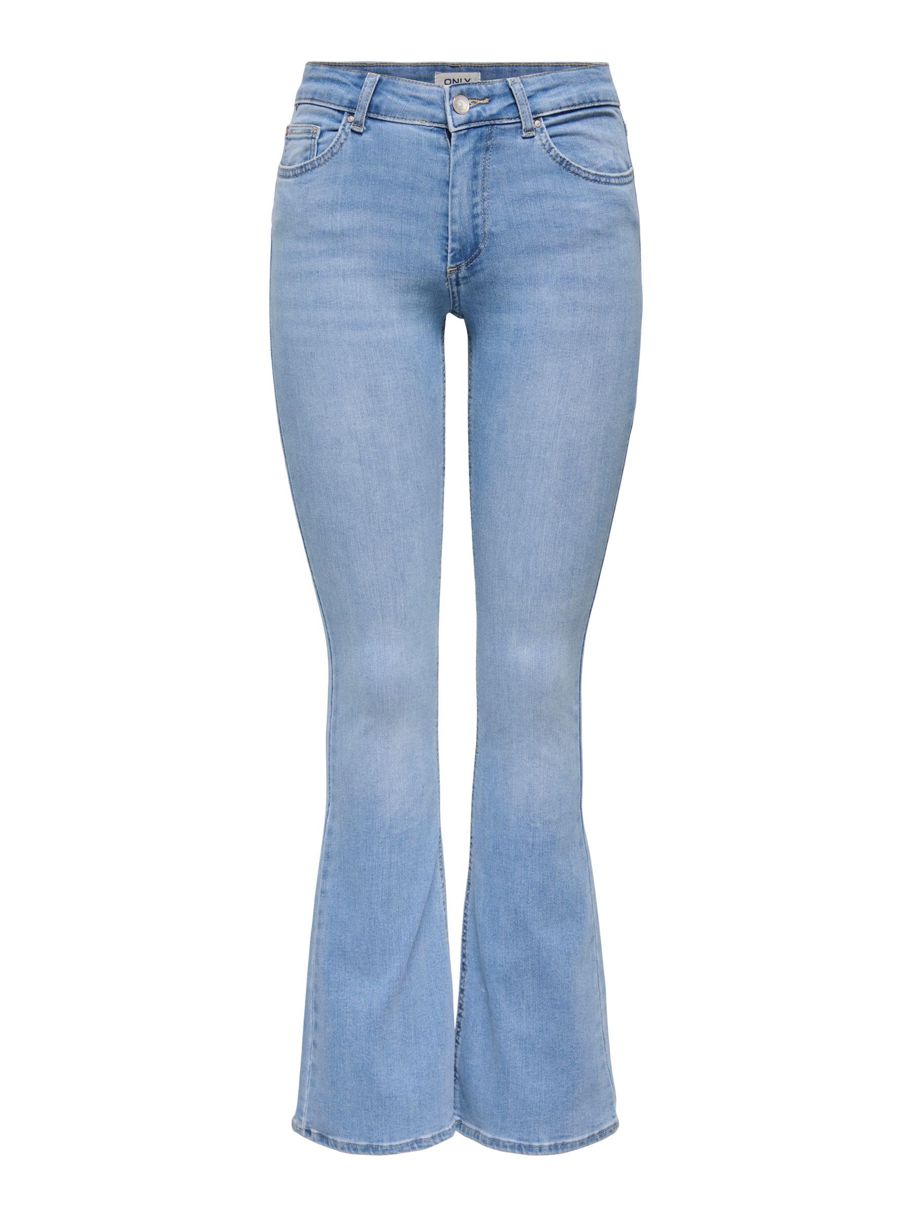 ONLY Female Flared fit Jeans ONLBLUSH Mittlere Taille Flared Jeans