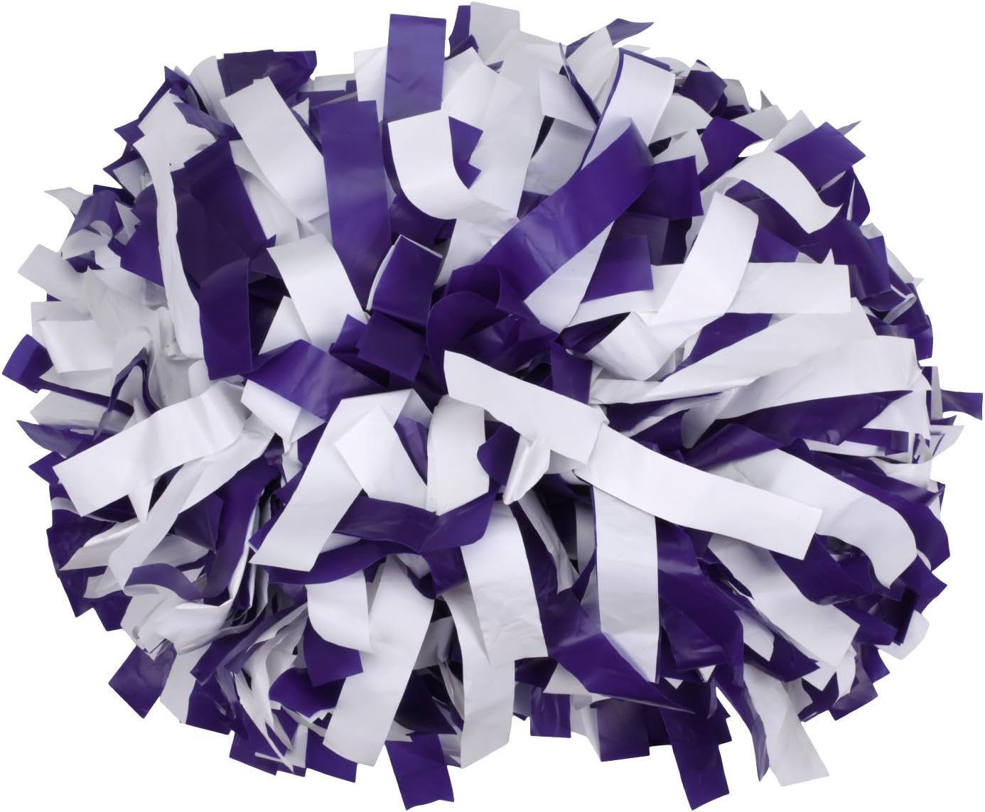 ICObuty Plastic Cheerleading Pom pom 6 inch 1 Pair(Purple-White) : Sports & Outdoors