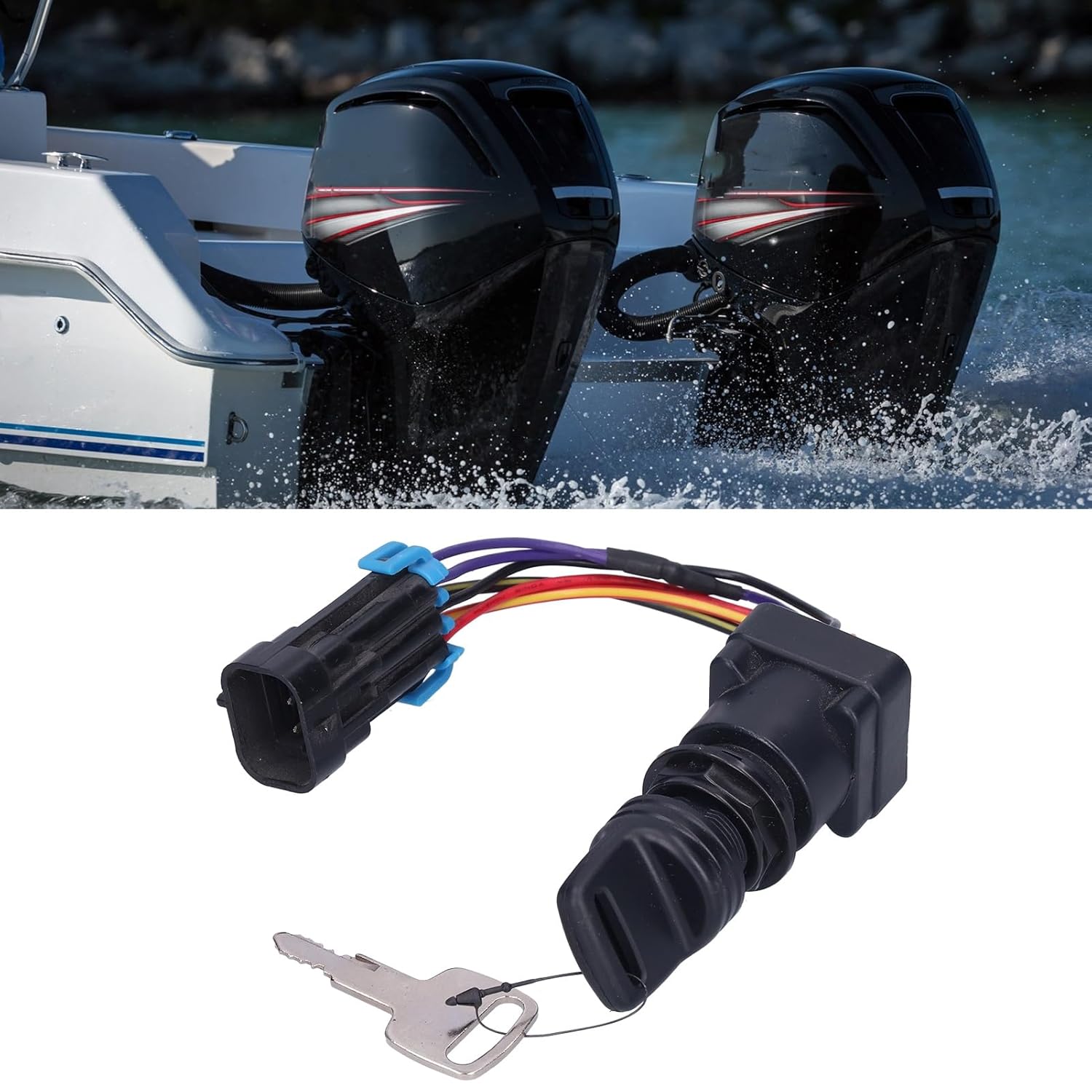 3 Position Ignition Switch Key Kit 893353A03 Replacement Parts Fit for Mercruiser DTS