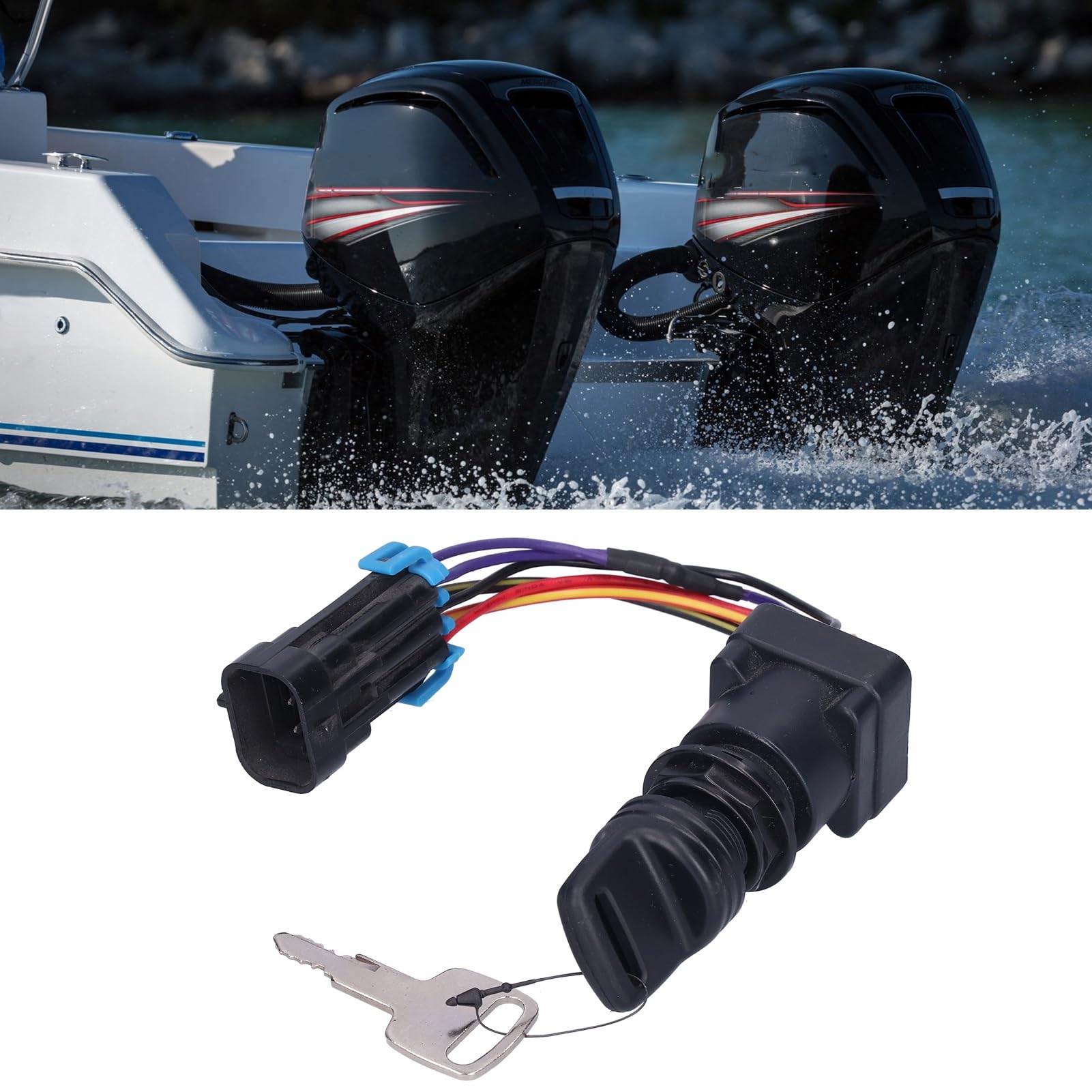 Naroote Zestaw Kluczyków do Wyłącznika Zapłonu 893353A03 Zamiennik dla Mercruiser DTS