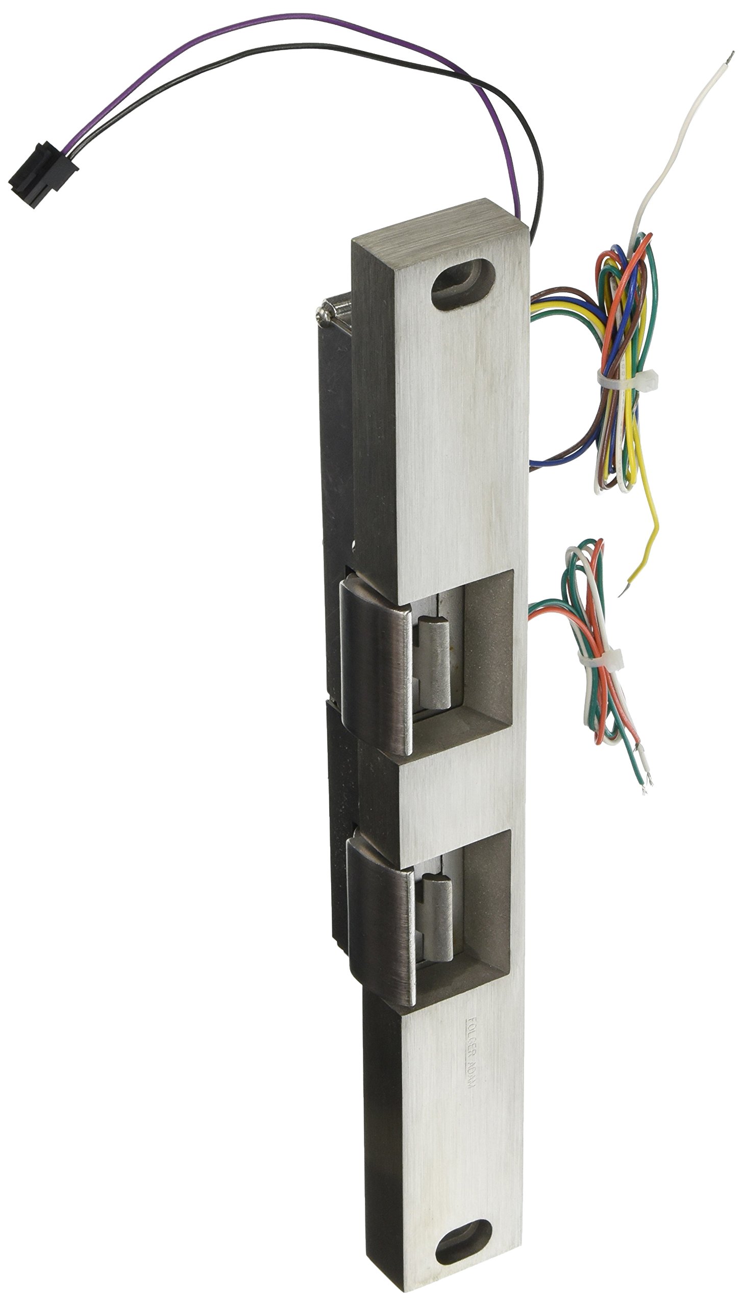 HES 18104031 310 4 30 Folger Adam Electric Strikes, Grade 1, Latchbolt and Locking Cam Monitor with Auxiliary Switch, Satin Stainless Steel