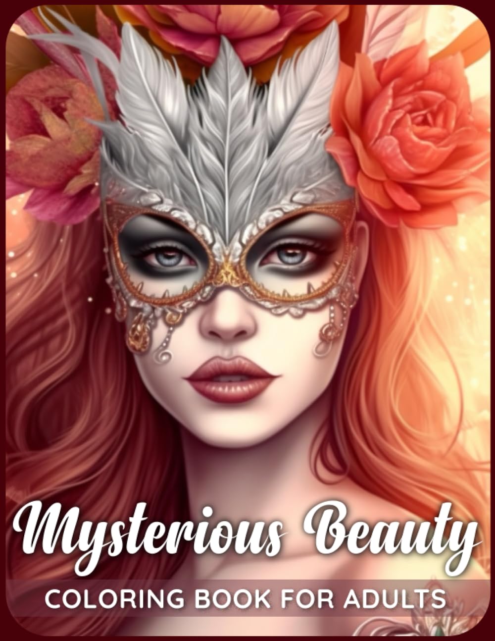 Mysterious Beauty Coloring Book: Step into a world where enigmatic beauties captivate with their mesmerizing charm