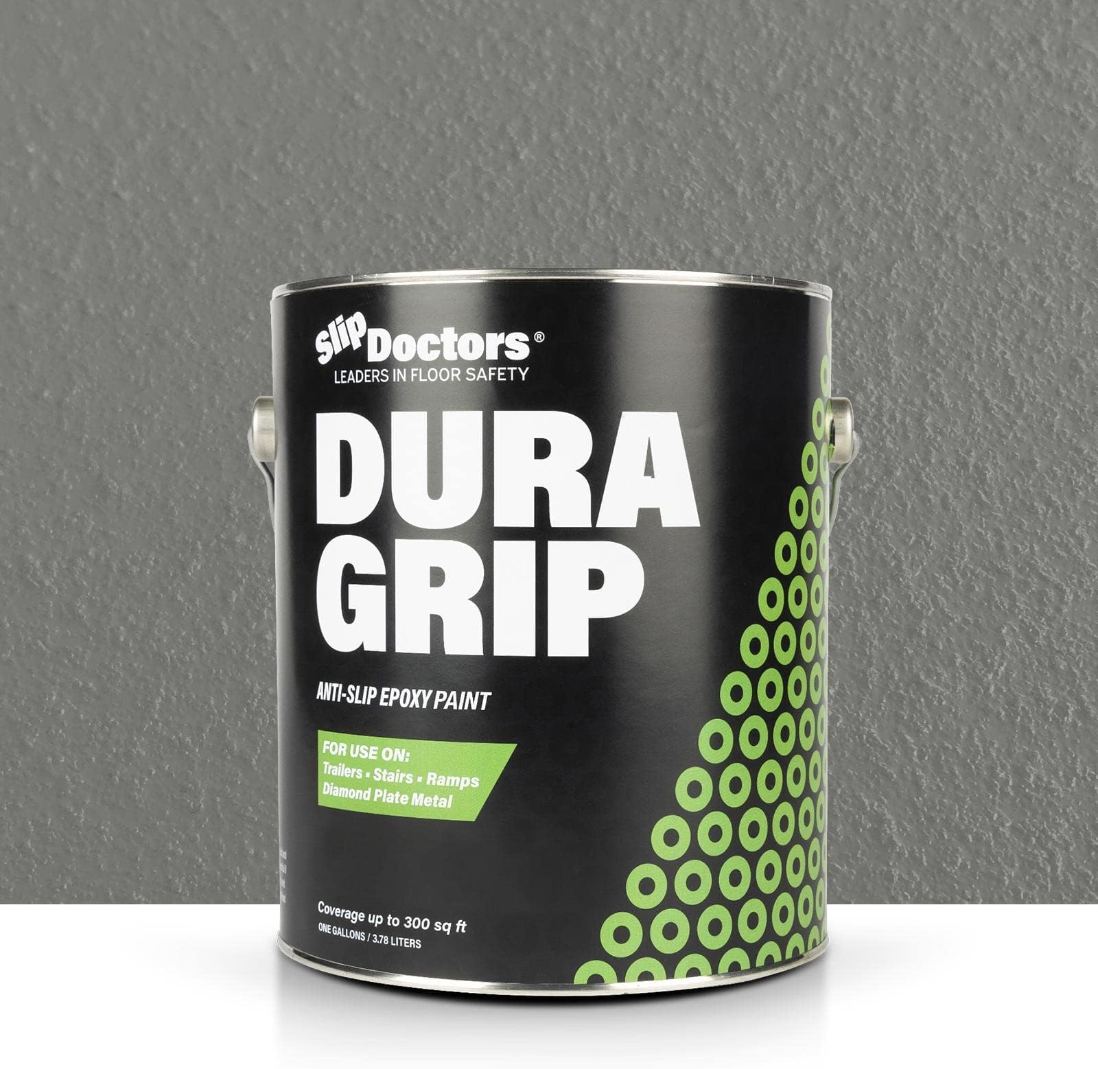 Dura Grip Anti-Slip Paint for Concrete, Wood, Tile and Metal โ Non-Skid Coating for Floor, Decking and Ramps โ Gallon (Medium Gray)