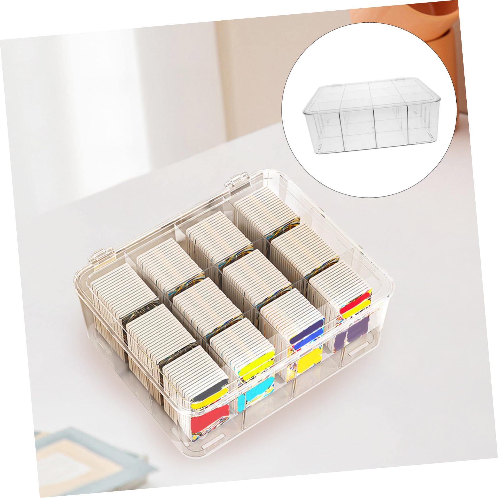 Scatola Porta Carte Contenitore Per Biglietti Da Visita Custodia Porta Carte Design Semplice Robusto e Durevole Adatto Per Ufficio Viaggio e Negozio