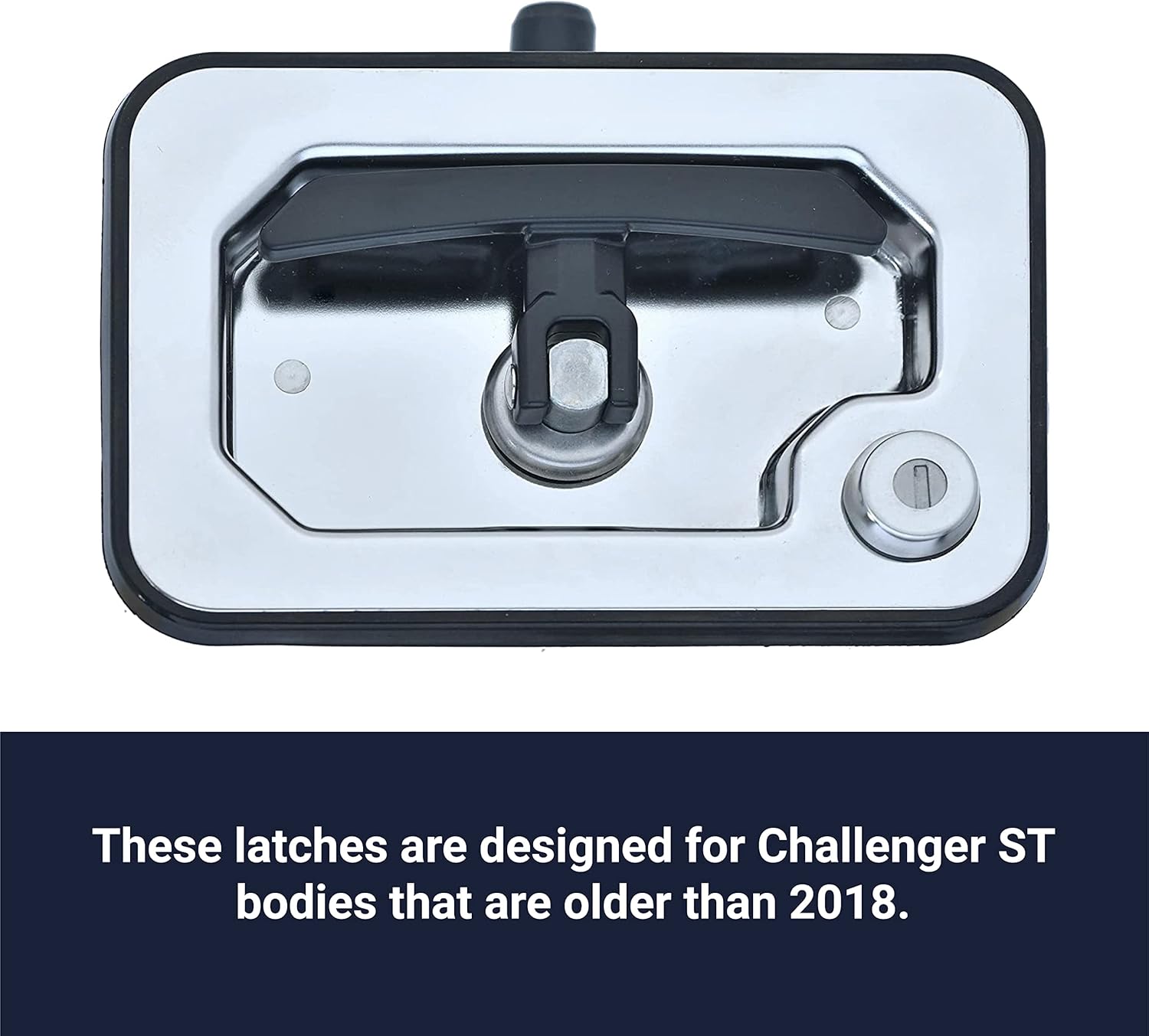 Stahl - 231928-008 - Key Code 008 - Replacement T-Handle Latch Kit Challenger ST Service Body (2018 Models and Older) - Stainless Steel Replacement Latch Kit with Black T-Handle