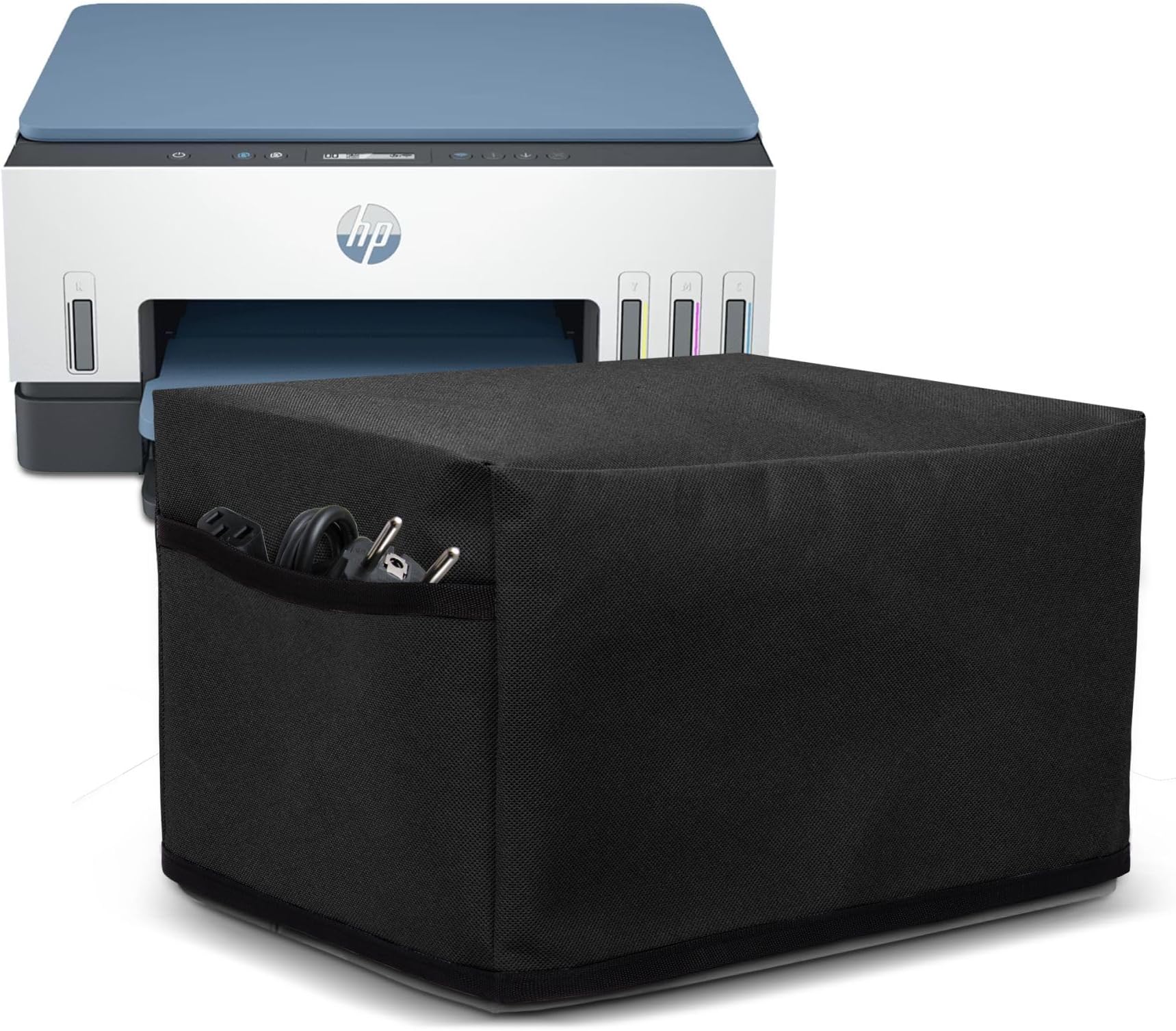 Crasome Dust & Water Proof Printer Cover for HP Smart Tank All-in-One 670 / 675 (Black)
