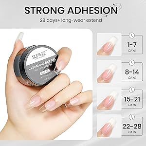 SUPWEE Semi-solid 3D Sculpting Nail Gel for Nail Art Chrome Powder No Wipe, Nail Extension Gel Sticking Rhinestones and Painting with Dual Form