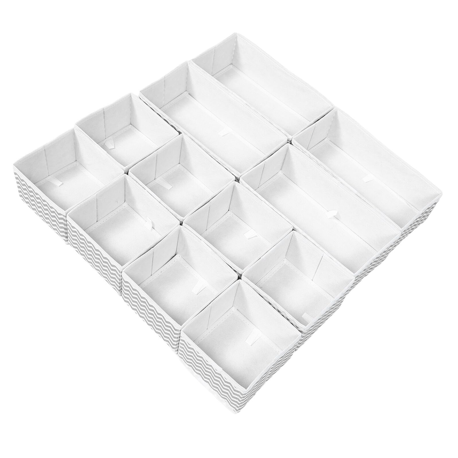 Healifty 12piezas Caja para Guardar Ropa Interior Organizador de Lencería Plegable de Almacenamiento de Calcetines Unidades para Tocador