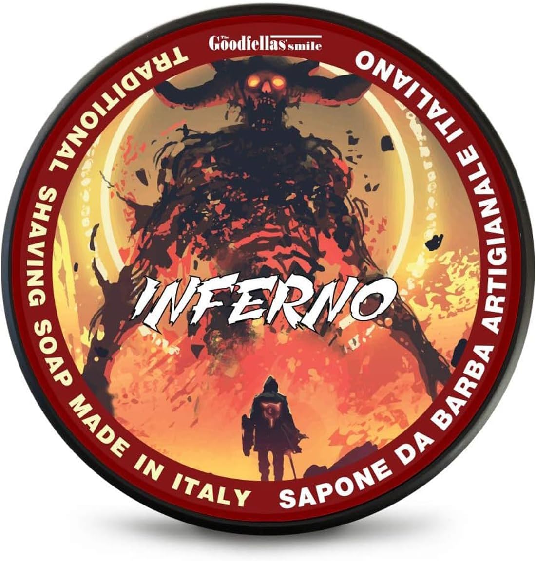 The Goodfellas’ Smile INFERNO (Leather, Cedar & Sandalwood) Italian Shaving S...
