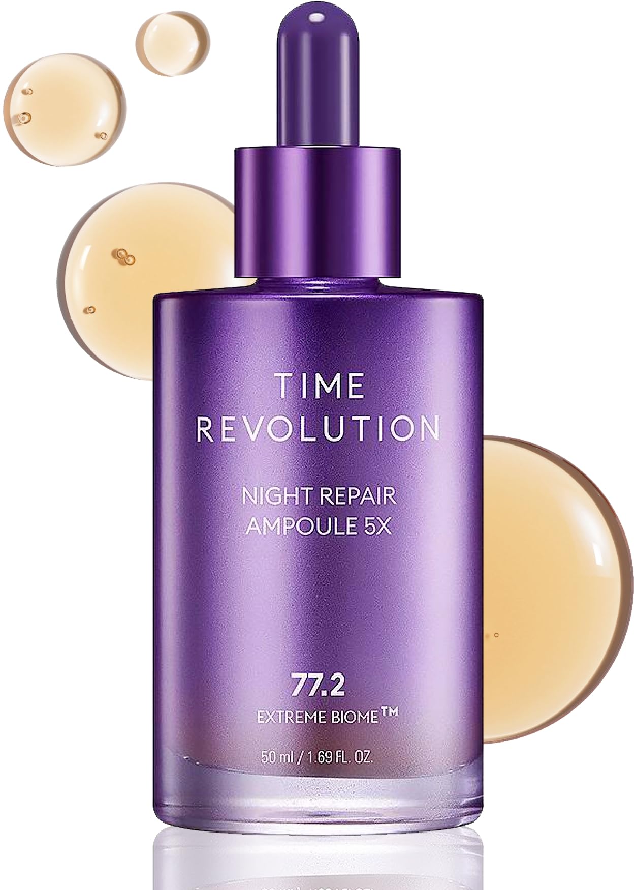MISSHA TIME REVOLUTION NIGHT REPAIR AMPOULE 5X (50ML) | Brightening Effect | Anti Aging Benefits | Korean Skincare