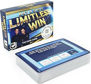 Ginger Fox Ant & Dec's Limitless Win Special Edition Card Game Answer trivia questions and climb up the Limitless money ladder. Family Fun Based On ITVs Hit TV Game Show. For 1+ Players, Ages 8+
