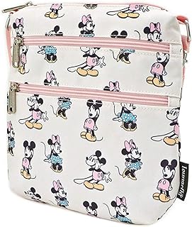 Pastel Minnie Mickey AOP Nylon Passport, Multi, 8 inches x 9 inches x 1.25 inches