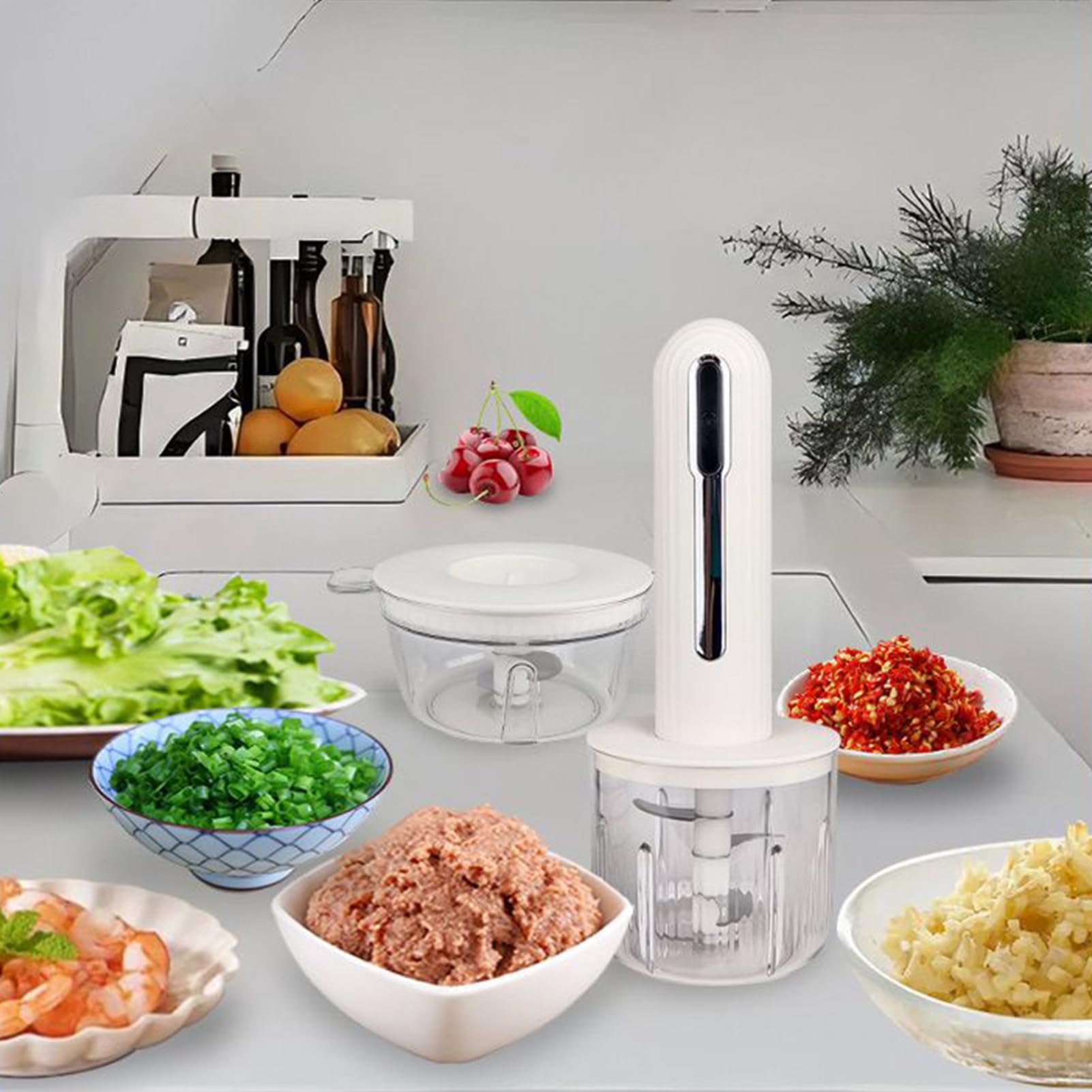 Picadora De Alimentos - Picadora De Verduras Portátil | Triturador Eléctrico Desmontable Para Comida De Bebé Frutas Preparación De Comidas Y Verduras