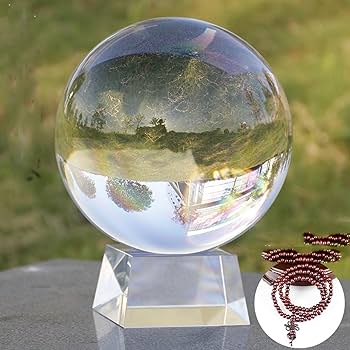 Amazon.co.jp: 水晶玉 無色透明 クリスタルボール 12cm 特大