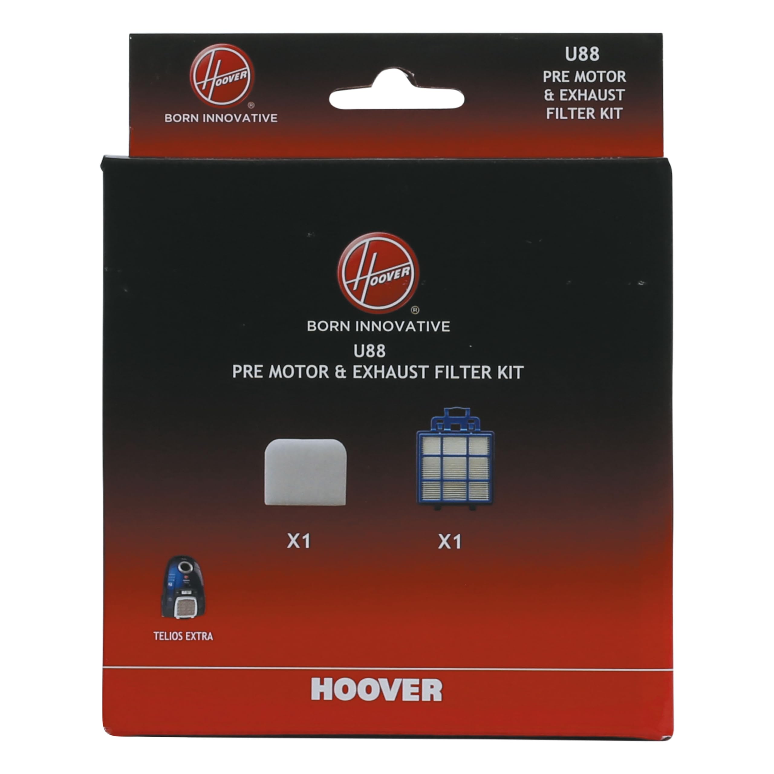 Hoover Genuine 35601868 U88-Telios Filter Kit