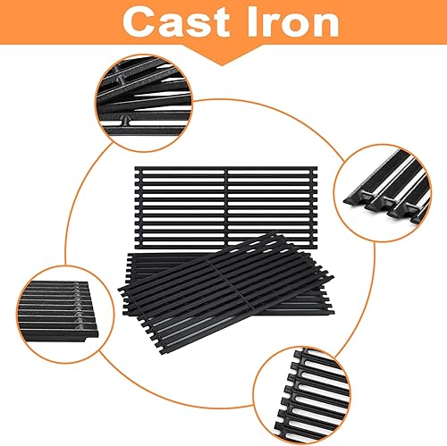 Miniatura 3 de GasSaf Rejillas de hierro fundido de 17 "para parrillas de 3 quemadores infrarrojos Charbroil G466-0025-W1A 463242515 463242516 463243016 463346017