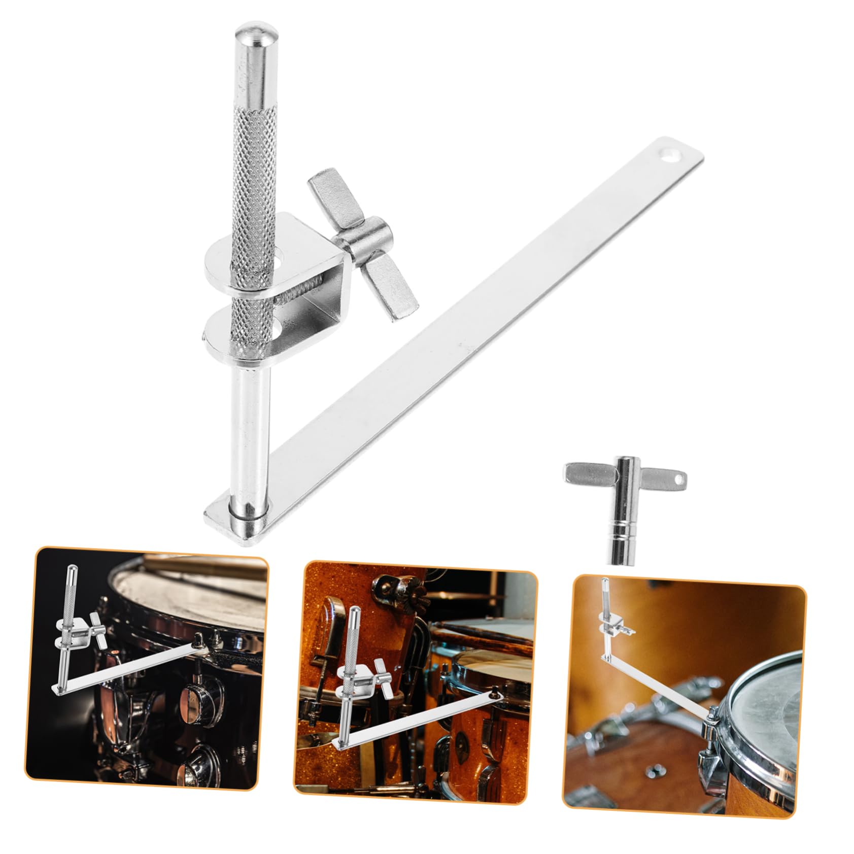 GOOHOCHY Snare Drum Stand Accessories Mounting Bracket Bell Holder Drum Stand Extension Pole