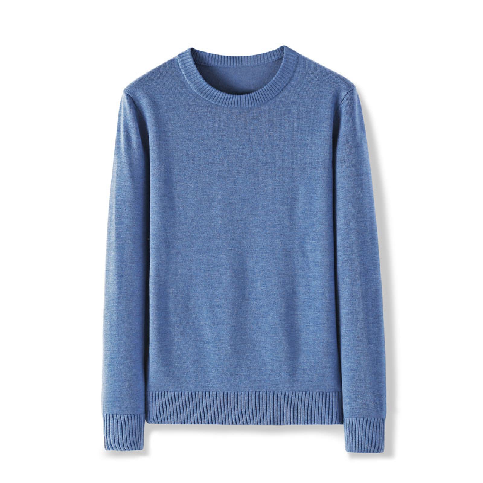 YAROVA Herren Pullover - Strickpullover Männer O Hals Langarm Pullover Strickpullover Kleidung Herbst Winter Mode Casual Lose Einfache Outdoor-Kleidung