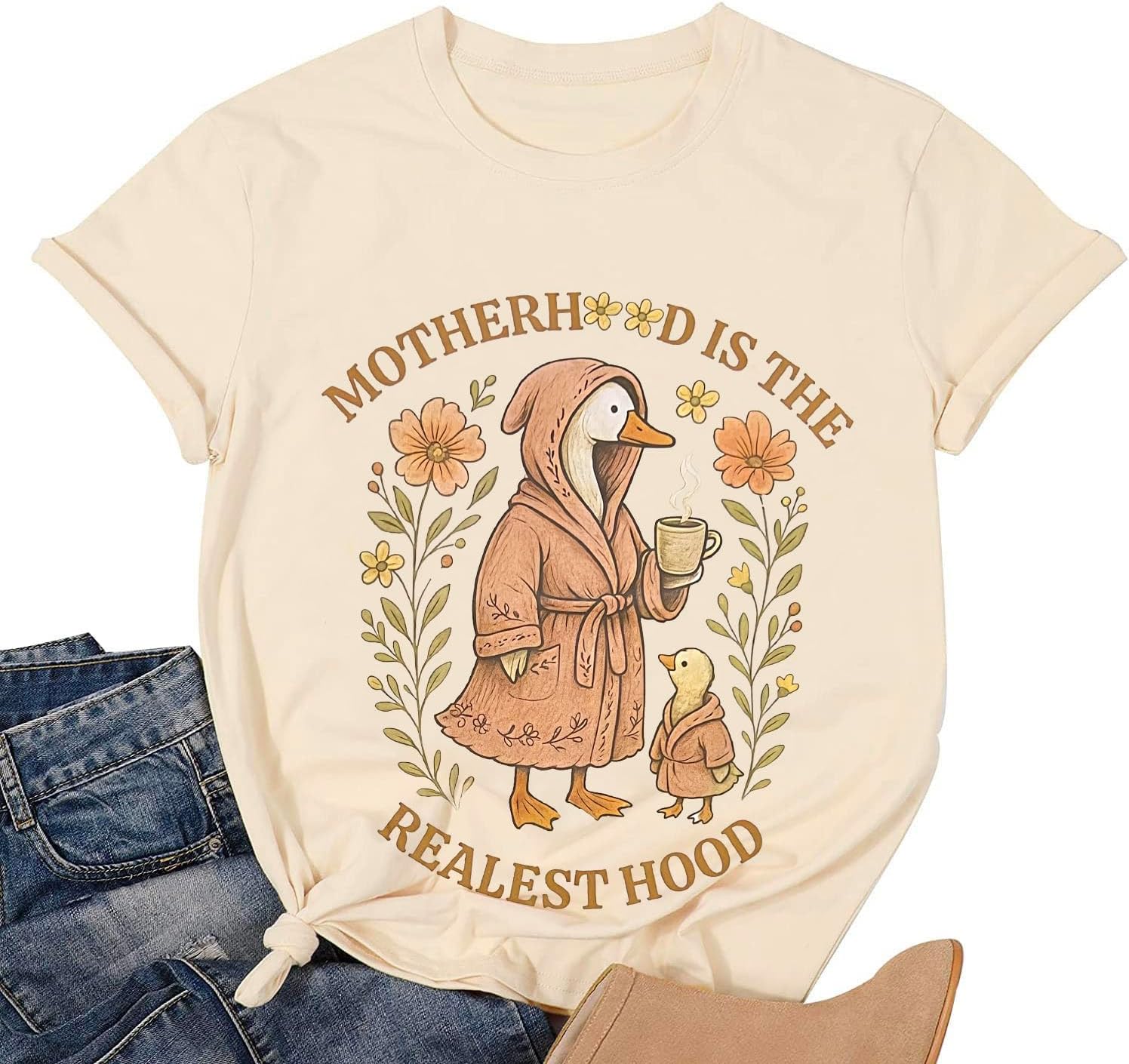 Mama Shirts for Women Short Sleeve Mom Life T-Shirt