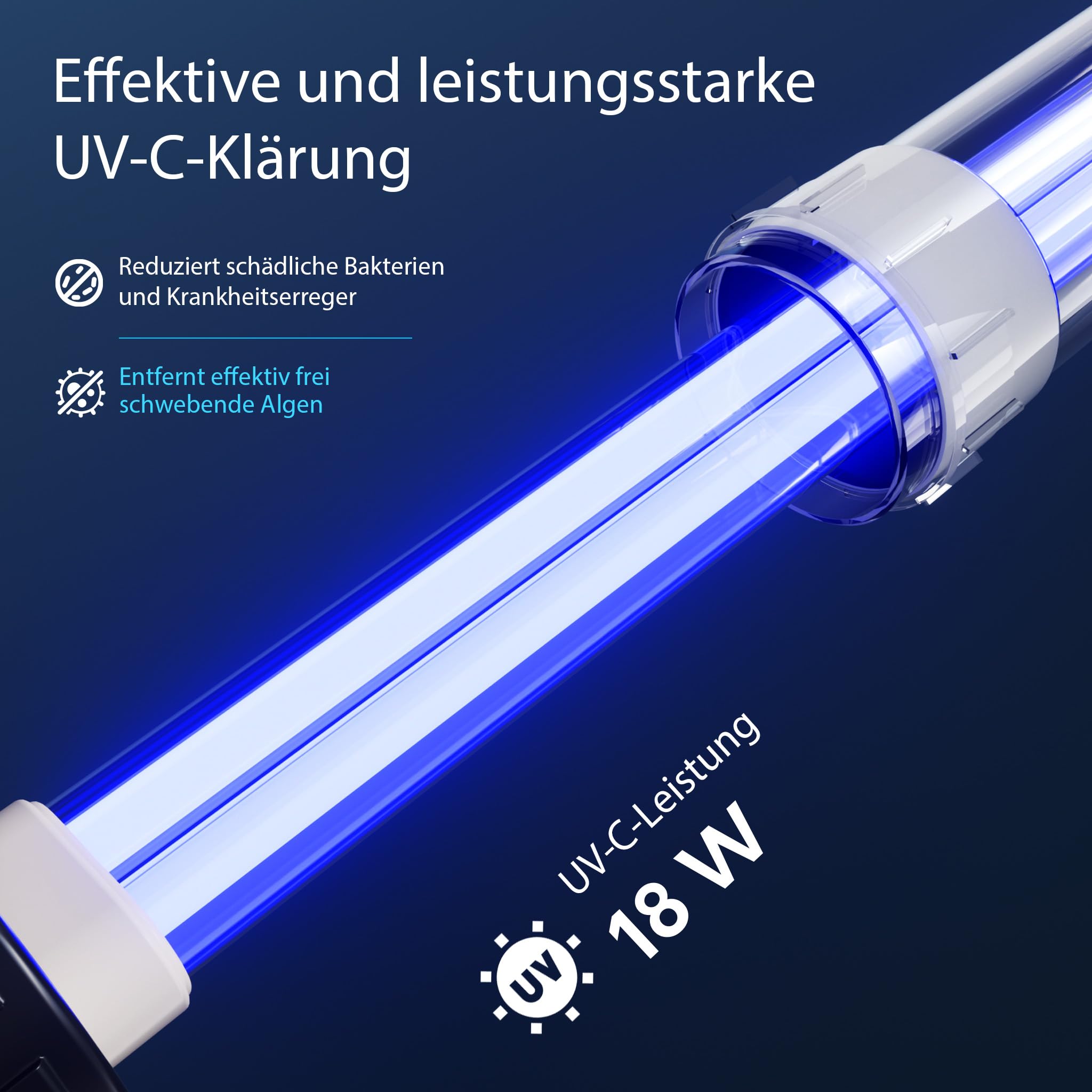 SunSun CPF-15000 Teichdruckfilter bis 30000 L mit 18W UV-C Teichklärer NEO10000 SuperECO Teichpumpe 10000l/h 80W Y-Verteiler