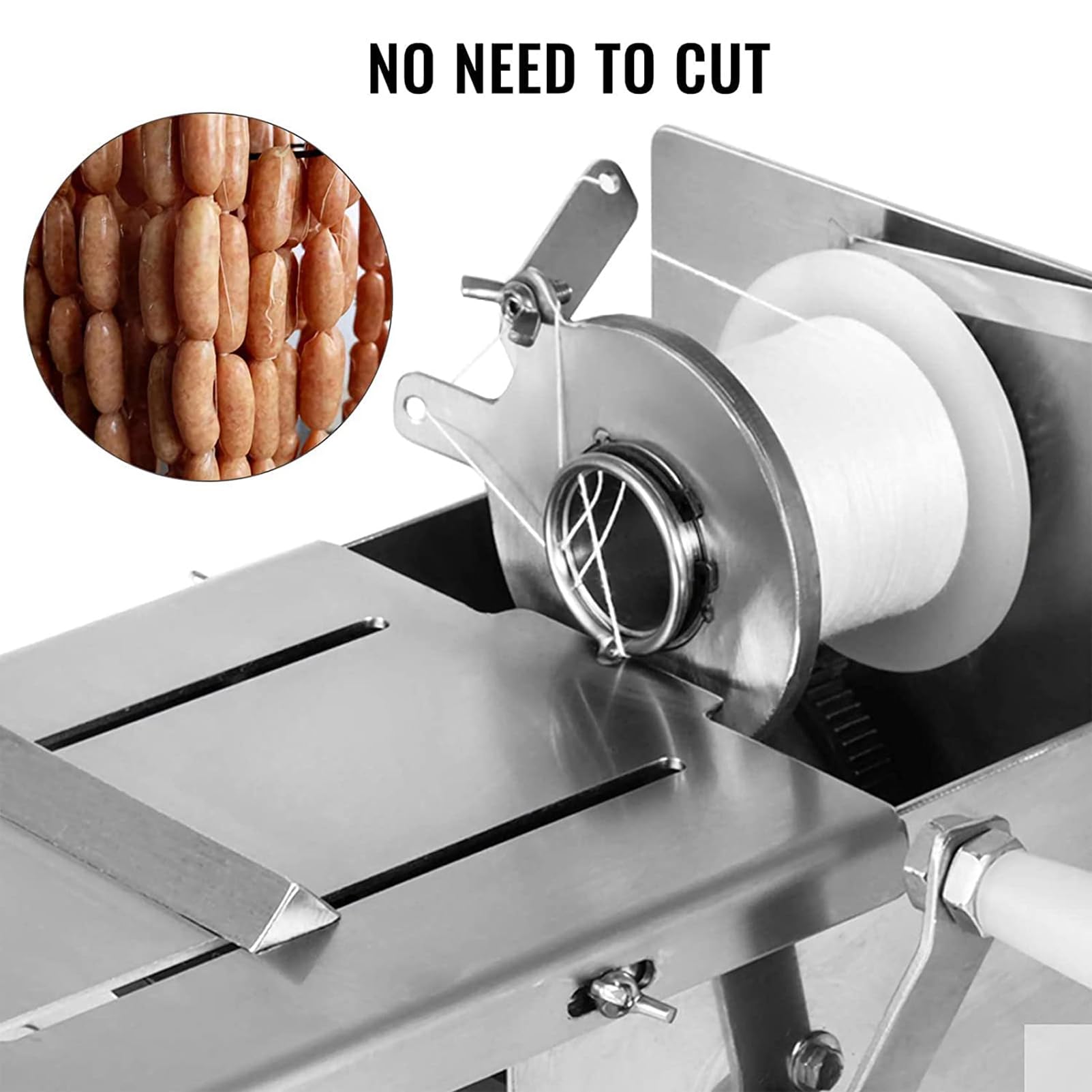 Machine à Nouer Les Saucisses Manuelle - Acier Inoxydable 304, Réglable 0-45 Mm - Pour Usage Maison Et Professionnel