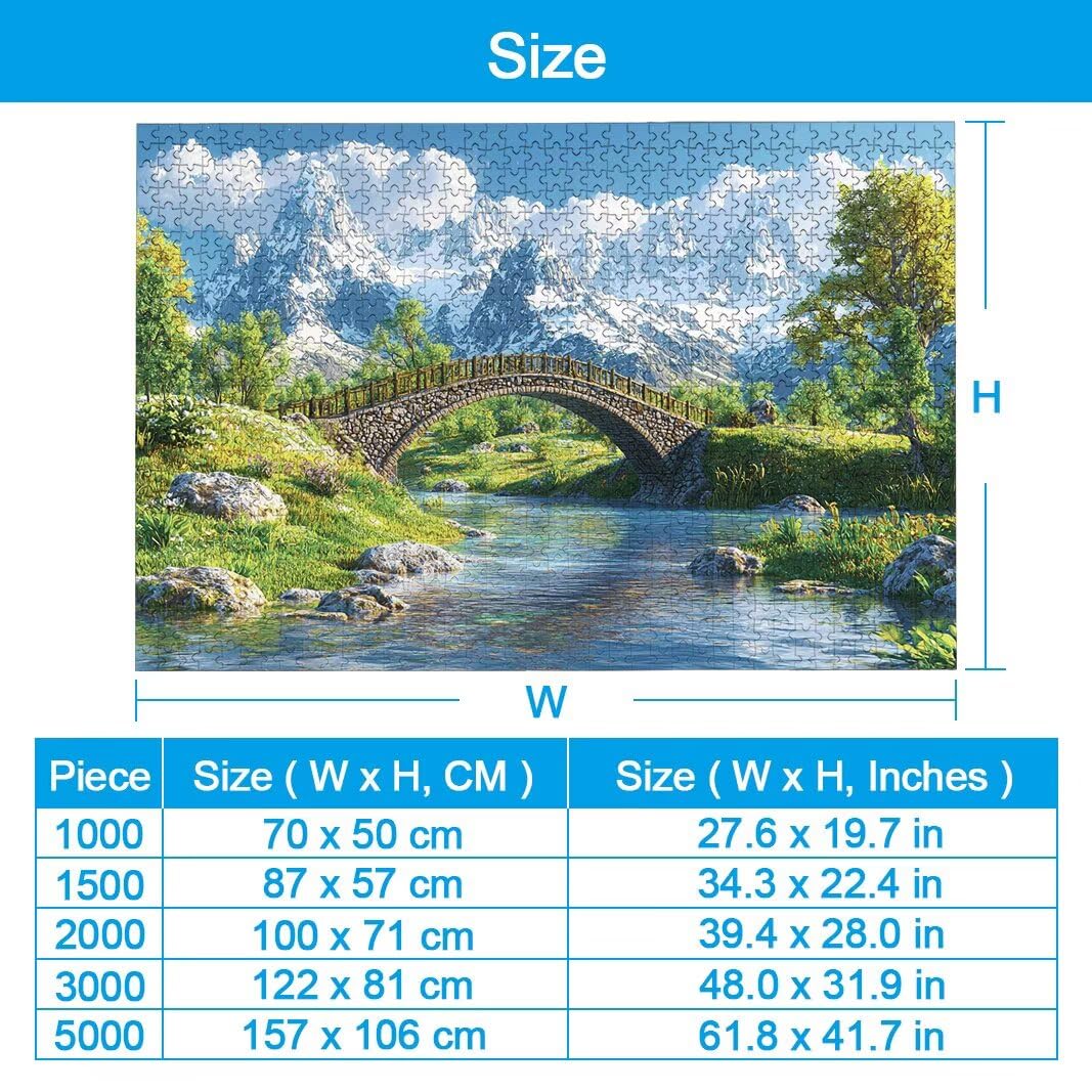 Puzzle Most Puzzle 5000 sztuk dla dorosłych, prezent dla kobiet/mężczyzn