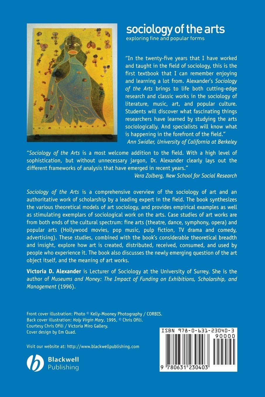Sociology of the Arts: Exploring Fine and Popular Forms