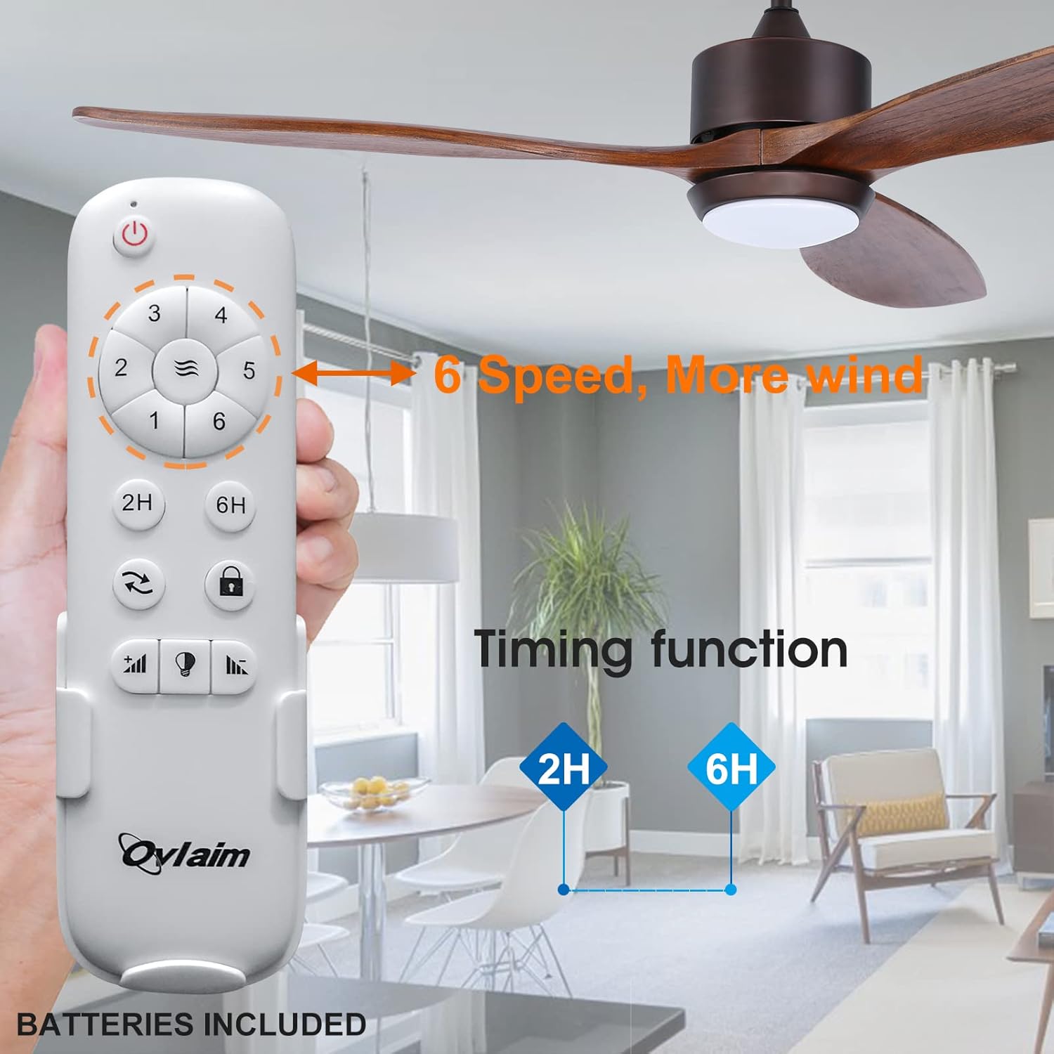 Prоduсt Dеаl 52 Inch Walnut Wood DC Motor Ceiling Fan with Light, Dimmable LED Lighting & Large Propeller 6 Speed Quiet Ceiling Fan with Remote Control 3 Blades for Outdoor Farmhouse Patio, Brown Suреr Sаlе 🛒 52 Inch Walnut Wood DC Motor Ceiling Fan with Light, Dimmable LED Lighting & Large Propeller 6 Speed Quiet Ceiling Fan with Remote Control 3 Blades for Outdoor Farmhouse Patio, Brown