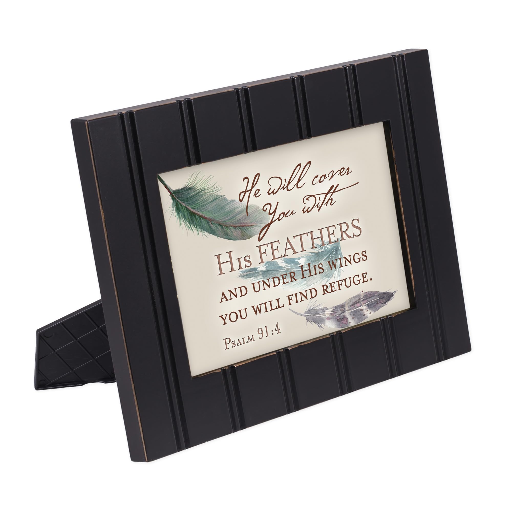 Carillon Musicale Con Design Italiano E Salmo 91:4 - Portagioeli Con Cornice Portafoto E Melodia "Amazing Grace" - Regalo Elegante Per Lei