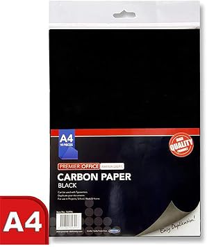Premier Stationery H2756996 A4 Carbon Paper - Black (Pack of 10 Sheets)