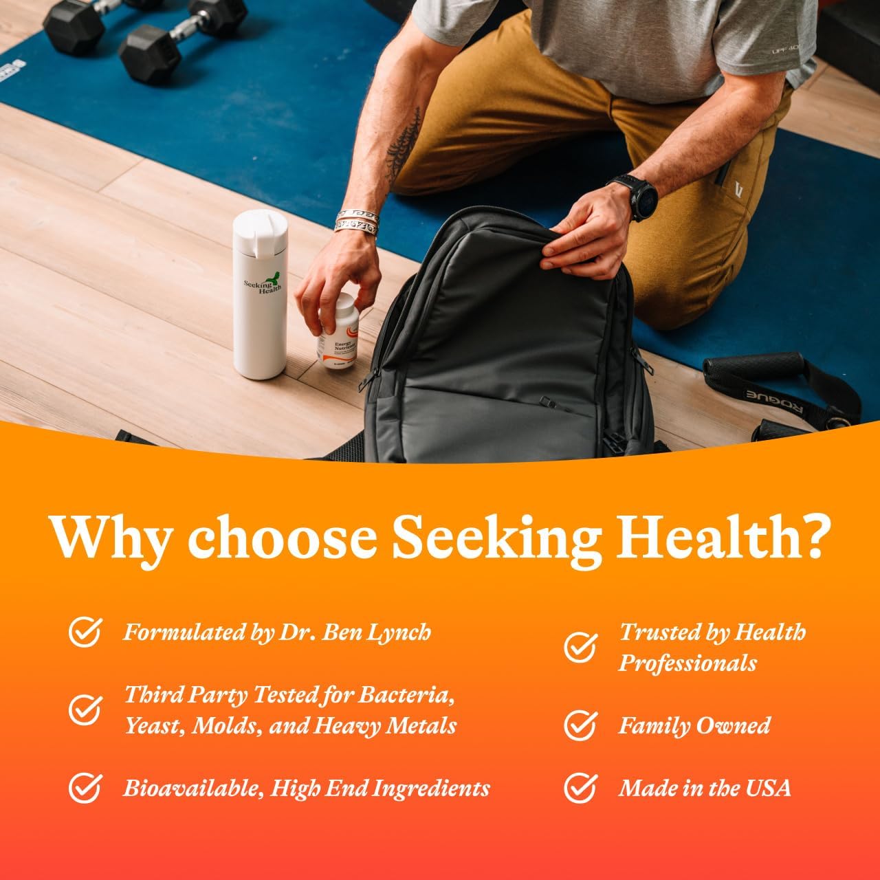 Seeking Health Energy Nutrients - Nutritional Supplement for Energy Support† - Supports Memory, ATP Production & Vitality† with Glutathione and ATP - 30 Lozenges