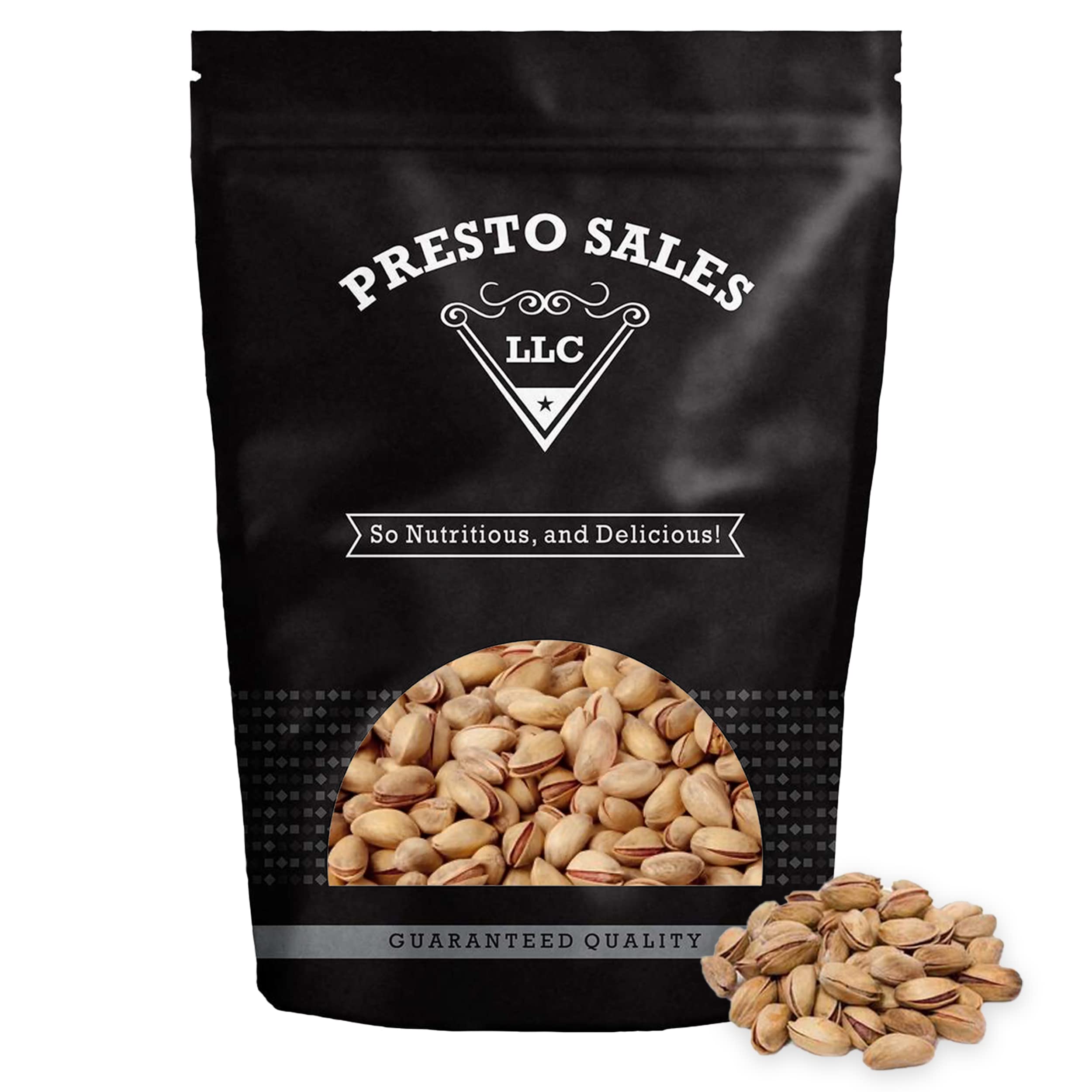 Presto SalesPistachios in Shell Turkish Antep 40 oz | Premium Roasted, Salted, In Shell | Healthy, Natural, Vegan, Non-GMO | Resealable 2.5 lb Bag