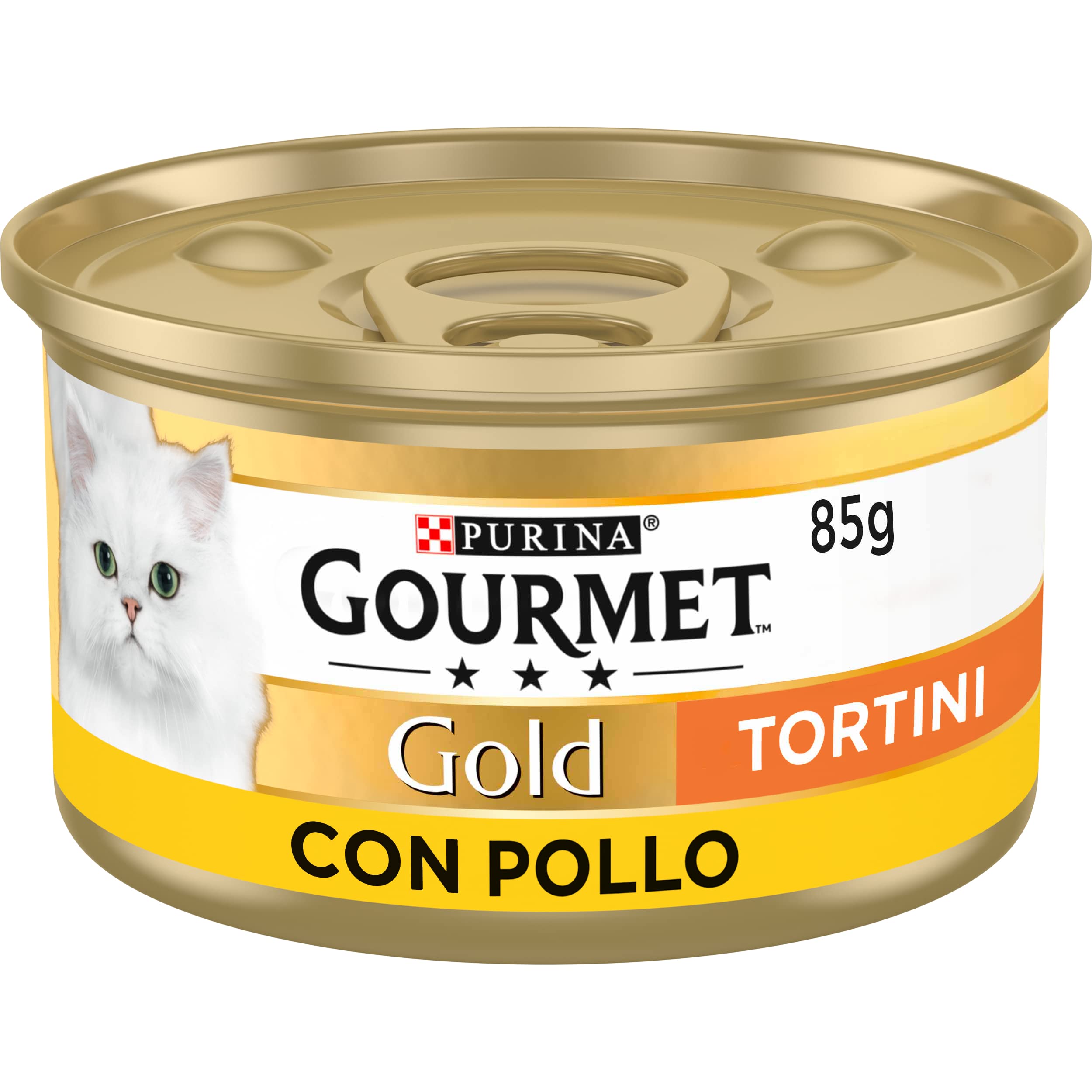 GOURMET Gold Cibo Umido per Gatti Adulti Tortino con Pollo 24 Lattine da 85g