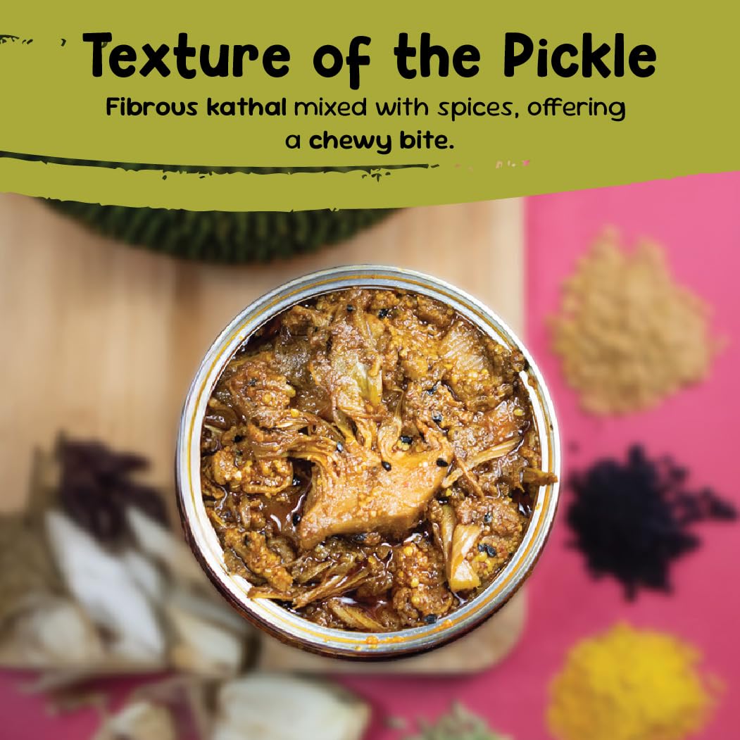 FarmDidi Jackfruit Pickle 325g In Fresh Handmade Kathal Ka Achar In Mustard Oil Spicy & Tangy Homemade Pickle Traditional Jackfruit Achaar No Chemical Preservatives 2
