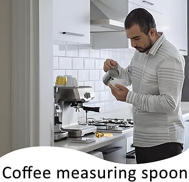 2 Pcs Golden Coffee Scoop for Ground Coffee, Tablespoon Measuring Spoons 15ml 30ml Stainless Steel Measuring Spoon Clear Scale, Suitable for Measuring Beans Tea Powder and Sugar