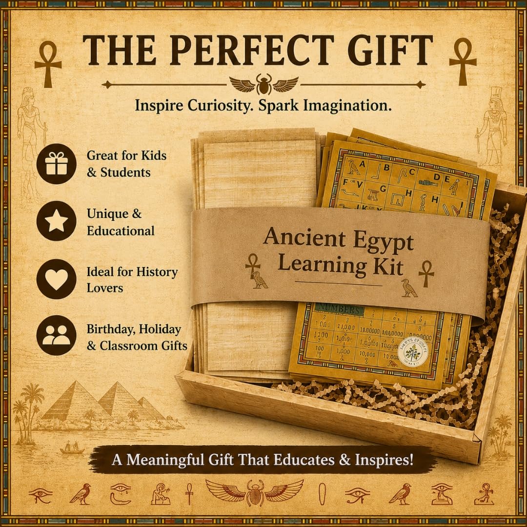 Amazon.co.jp: CraftsOfEgypt 10枚セット エジプトパピルス紙 4x6