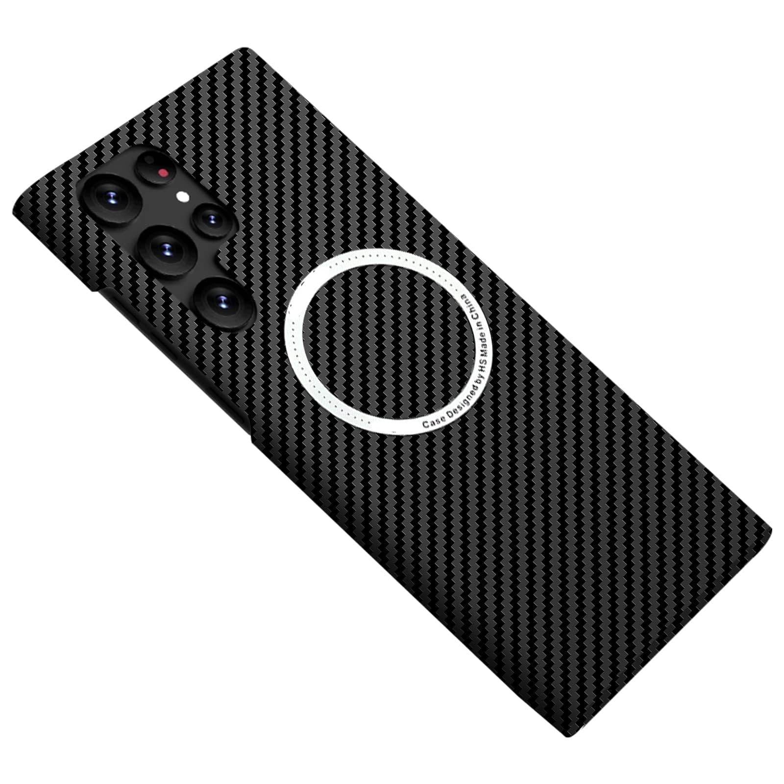 Carbon Fiber Case Cover for Samsung S23 5G Texture Ultra Thin Fashion Ultra Touch Feel Minimalist Anti-Scratch Anti-Shock Case for S23 (S23, Black)