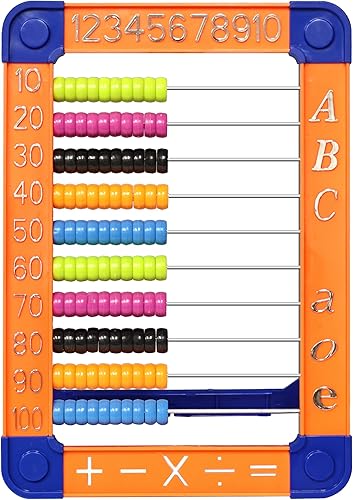Miniatura 2 de MICKYU Abacus para niños con 100 cuentas juguete educativo de plástico para conteo educativo Montessori Manipulativa juguete de laberinto de regalo