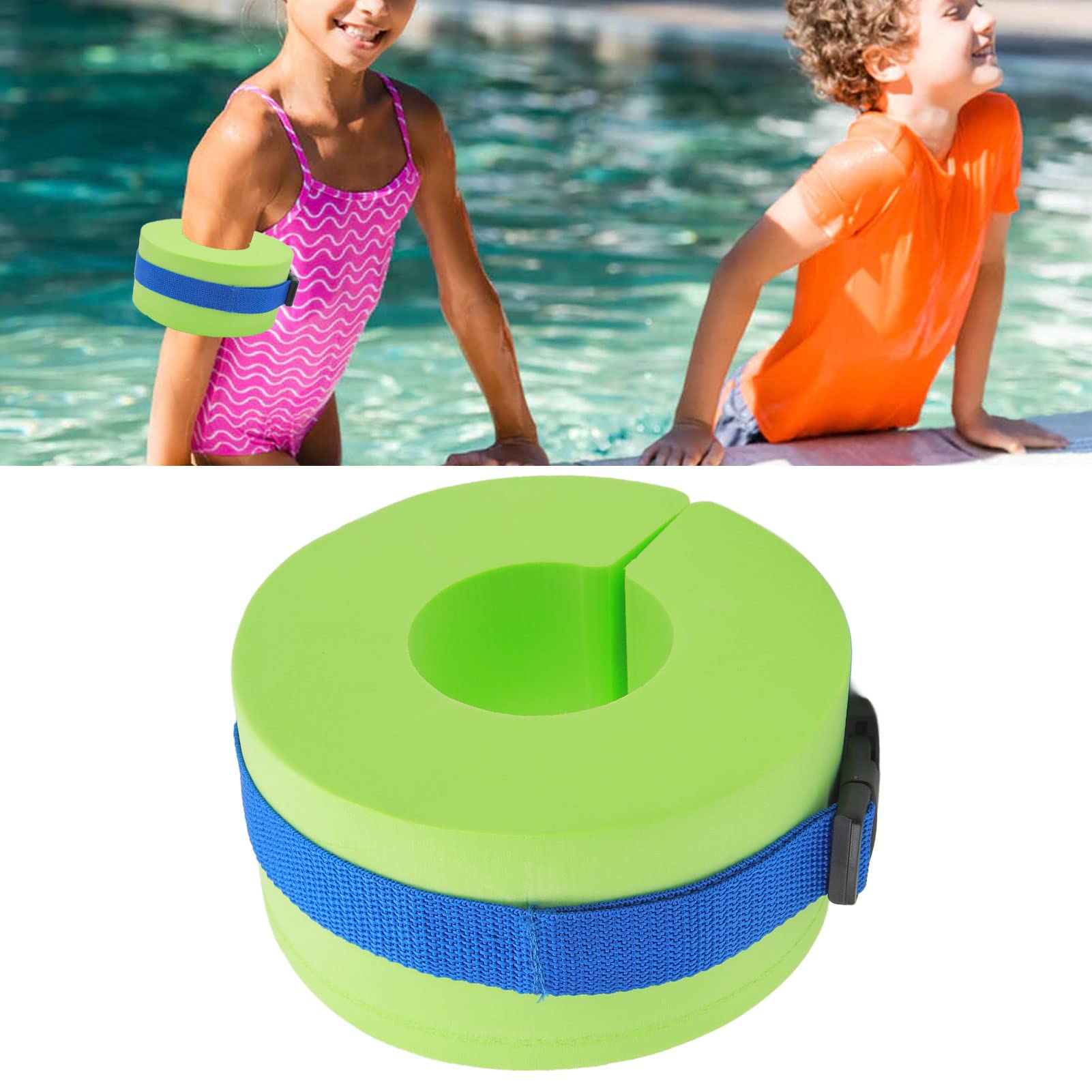 Glomora Cuscino per caviglia, caviglie da nuoto,cuscino per l'elevazione del piede del tallone, Caviglie Braccia Polsino da Nuoto Galleggiante con Fibbia