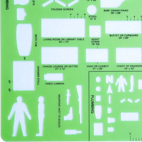 Miniatura 2 de Crime Scene Plantilla de dibujo (caso de 10 plantillas)