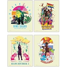 TRENDYPRINT DC Comics the Suicide Squad 8 x 10 Wall Art Set | TrendyPrint wall art | Bedroom or office display | Harley Quinn fan gift