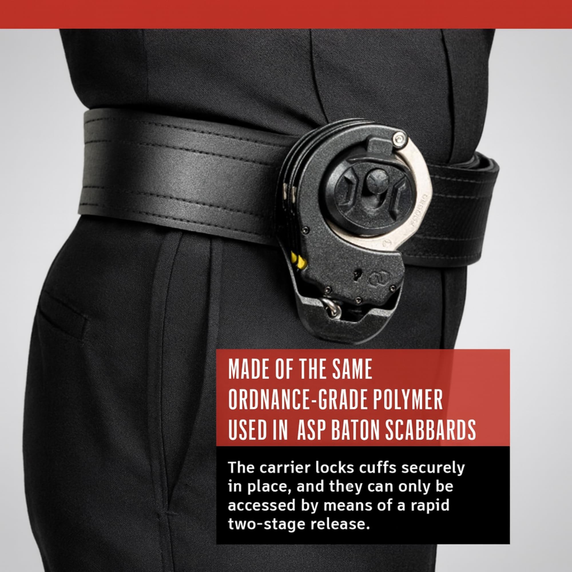 ASP Exo Duo Handcuff Case for Chain or Hinged Handcuffs, Carries 2