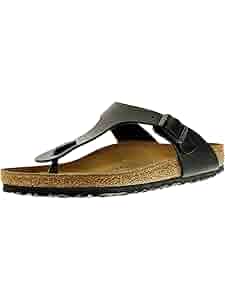 Amazon.com | BIRKENSTOCK Gizeh Birko-Flor Black Birko-Flor