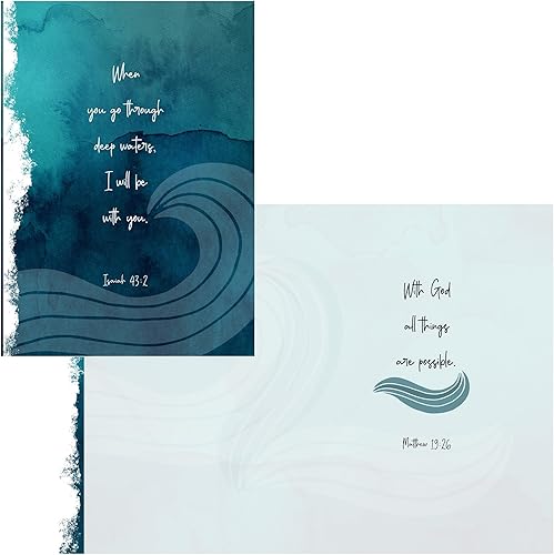 Miniatura 5 de Smiling Wisdom - Consolación de simpatía y empatía - Con Dios todas las cosas son posibles tarjeta de felicitación y juego de regalo de recuerdo a